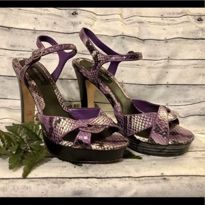 White House Black Market Purple Heels